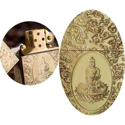 Lighter Genuine Windproof Customized Armor Shield Xiangyun Buddha Waterproof Men' For Boyfriend