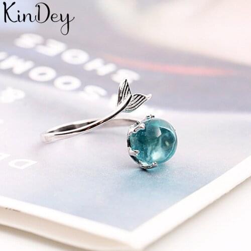 Summer Bohemian Ethnic Fish Mermaid Tail Ring For Women Female Fashion Finger Rings Korean Rings Girl Party Gift Gothic Jewelry