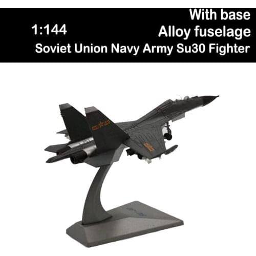 1/144 Soviet Union Navy Army Su30 Fighter Aircraft Russia Airplane Models Adult Children Toys for Display Show Adult Plane Gifts