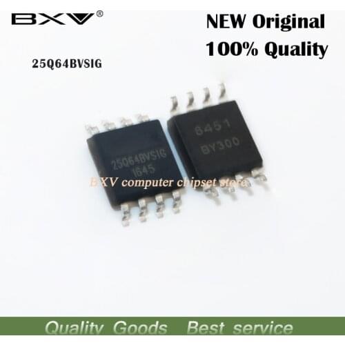 10pcs 25Q64BVSIG 25Q64BVSSIG W25Q64BVSIG 25Q64 BVSIG sop-8 new original laptop chip free shipping