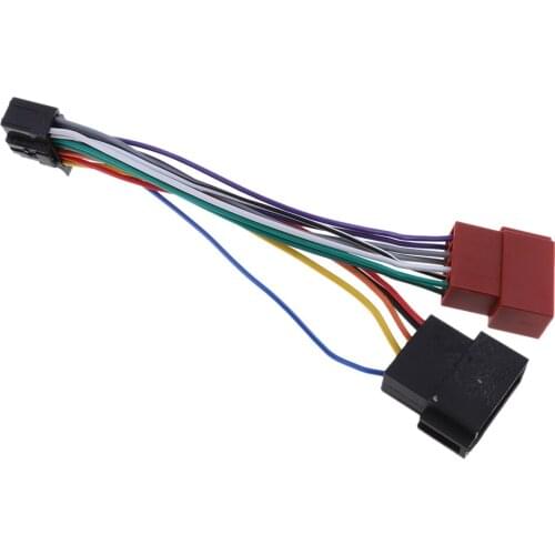 16-Pin ISO (Female) Stereo Radio Wire Adapter Plug Wiring Connector Cable