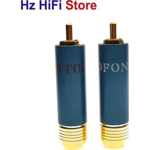 4PCS High quality Gold-plated HIFI RCA Plug Hi-end Ortofon Reference 8Nx RCA Connectors