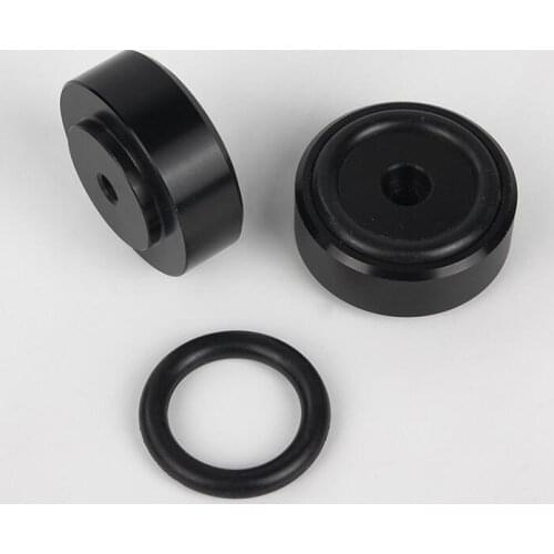 4PCS/Lot High-grade aluminum machine feet With Rubber ring shock absorption black (40*18mm) for DAC Amplifier