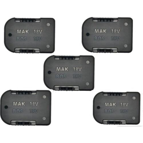 5Pcs 18V Battery Mounts Storage Shelf Rack Stand Holder Set for Makita Battery Protection Cover