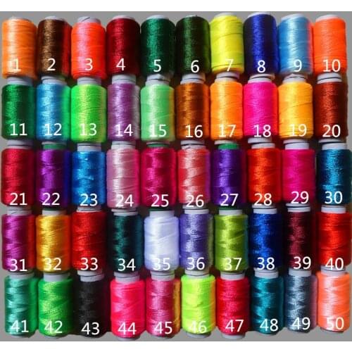 50PCS/lot 12g/pcs Multicolor Ice Silk Embroidery Thread Sewing Embroidery Cross Stitch Silk Threads one bookmark gift