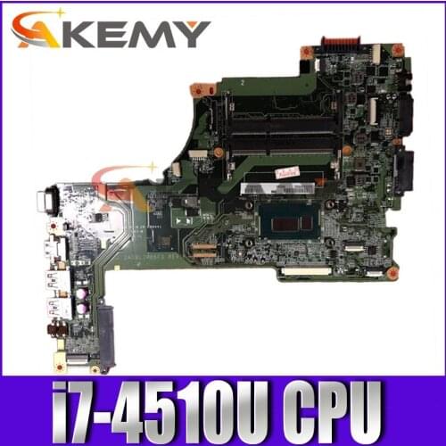 AKEMY laptop motherboard For TOSHIBA Satellite L55T-B L55-B L55T main board A000296880 DA0BLIMB6F0 i7-4510U CPU