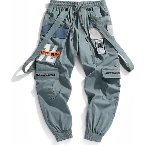 2020 New Hot Jogger Leisure Sports Trousers Men Hip Hop Streetwear Beam Foot Cargo Pants Fashion Printing Men Pants