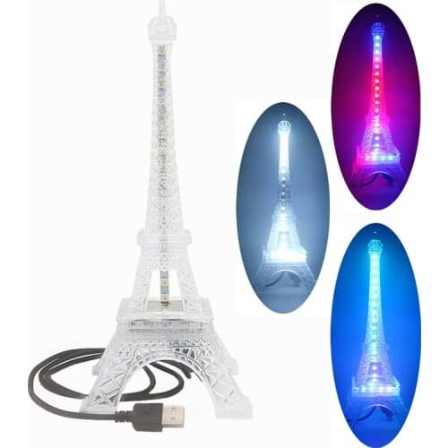 Eiffel Tower Atmosphere Festival Decoration lamp Light WS2812B LED Pixel Chip RGB Addressable Smart Night Light USB DC5V 1-5pcs