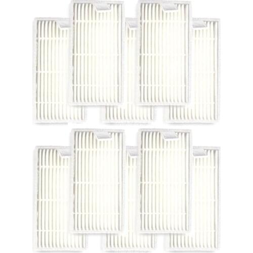 10pcs Robotic Vacuum Cleaner Filters HEPA Filter for Panda x500 Ecovacs deebot X500 X580 Mirror CR120 CR121 robot Vacuum Cleaner