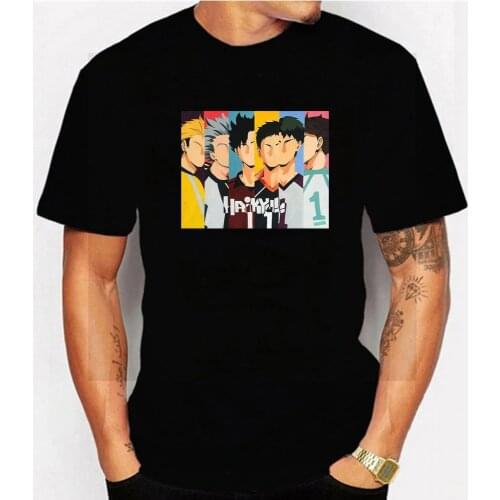 2020 Janpanese Anime Haikyuu Volleyball Short Sleeve Harajuku Hoodie Men Women Unisex Hoodies T-shirt