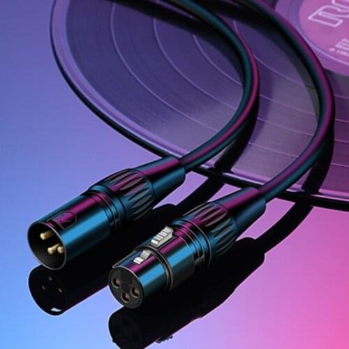XLR Cable 3 Pin Male Female M/F Audio Cable For Microphone Mixer Amplifiers AUX Cord Wires For Speakers Extension Wire 2m 3m 5m