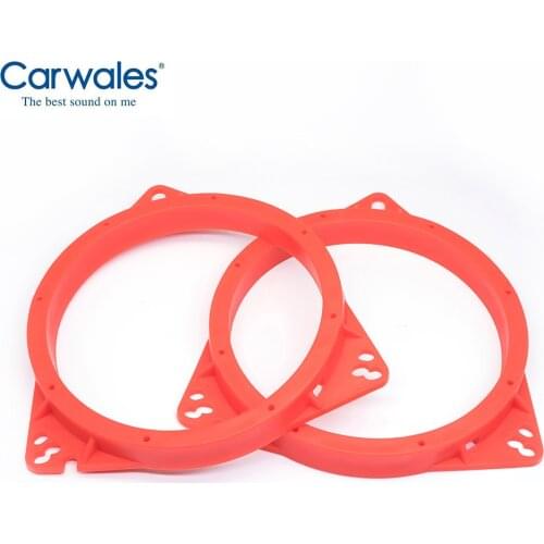 2pcs Soft Silicone 6.5" Car Speaker Adapter Ring 6.5 Inch Speaker Mount Spacer Bracket Holder Pad for Toyota Nissan Universal