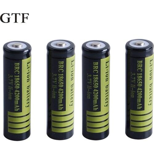 Fuel-refillable ion pylon gtf, four units, 3.7v, 18650, 4200mah, flashlight batteries