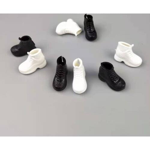 Fashion 6 Pairs/lot 11.5" Doll Shoes for Barbie Princess Accessories Sneakers GYM Shoes Children DIY Toy Best Gift for Girls 1/6