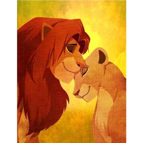 Cartoon The Lion King Full Square/Round Drill Diamond Embroidery 5d Diamond Painting Cross Stitch Fashion Diamond Mosaic Picture