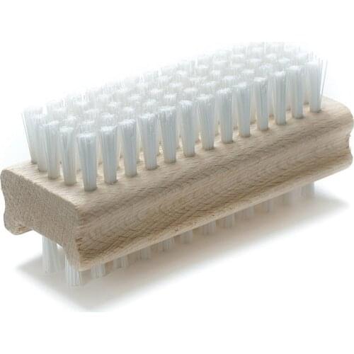 Natural Non-Slip Wooden Two-sided Hand and Nail Brush Handle