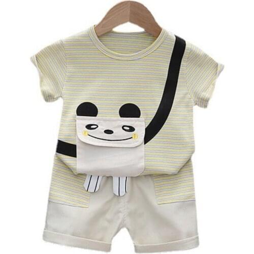 New Boys Clothes Summer Baby Girls Clothing Children Cute T-Shirt Shorts 2Pcs/Set Toddler Casual Costume Outfits Kids Tracksuits