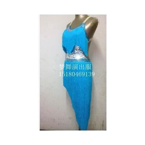 New style Latin dance costume sexy tassel womens latin dance comeptition dress child latin dance dress