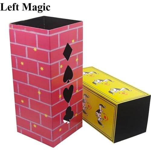 Packs Flat Production Box Magic Tricks Objects Appearing From Empty Box Magia Stage Illusions Gimmick Props Accessories Comedy