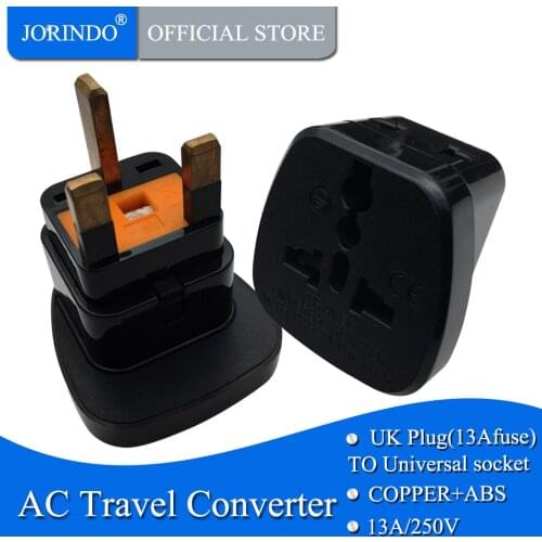 JORINDO safe gate UK Power AC 1-turn-2 UK Wall Plug Converter Travel Adapter Home Use Electrical UK Socket