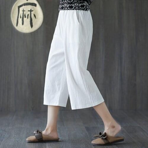 SexeMara Women's Cropped Trousers