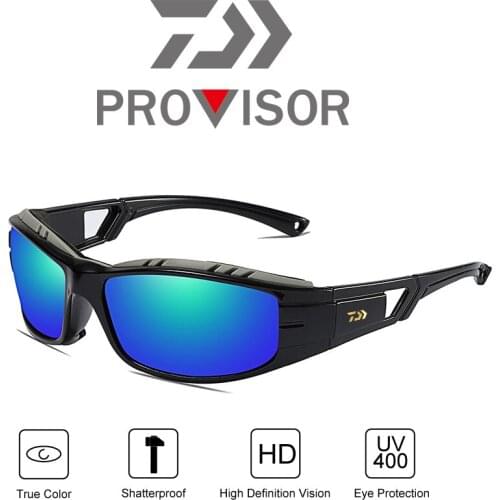 2020 Daiwa Mens Outdoor UV Protection Fishing Sunglasses Polarized Riding Glasses Dust-proof and Sand-proof Sunglasses