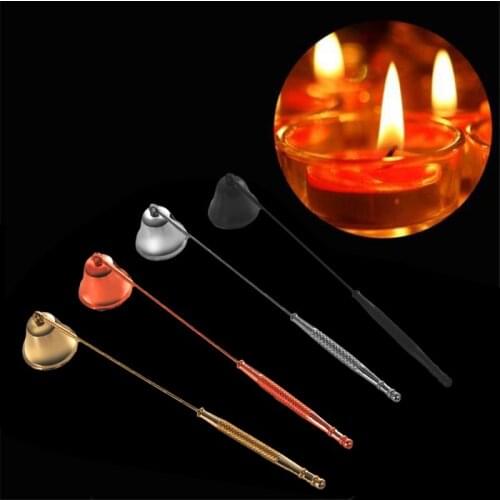 Long Handle Vintage Metal Bell Shape Candle Snuffer Banquet Extinguisher Candle Extinguisher Candle Wedding Home Accessories