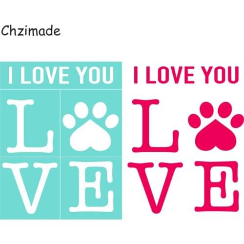 Chzimade I Love You Self-Adhesive Silk Screen Printing Stencil Mesh Transfers 8.5x11" For T-Shirts Bags Diy Home Decoration