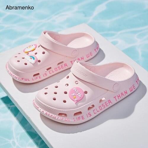 Womens Sandals Red Lady Girl Sandals Summer Women Casual Jelly Shoes Croc Sandals Hollow Out Mesh Flats Beach Flats Sandals