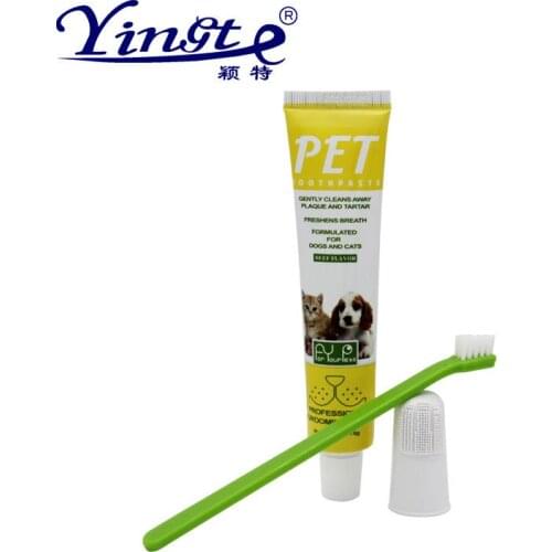 Pet Toothpaste Toothbrush Set Finger Set Toothbrush Dog Toothbrush Toothpaste
