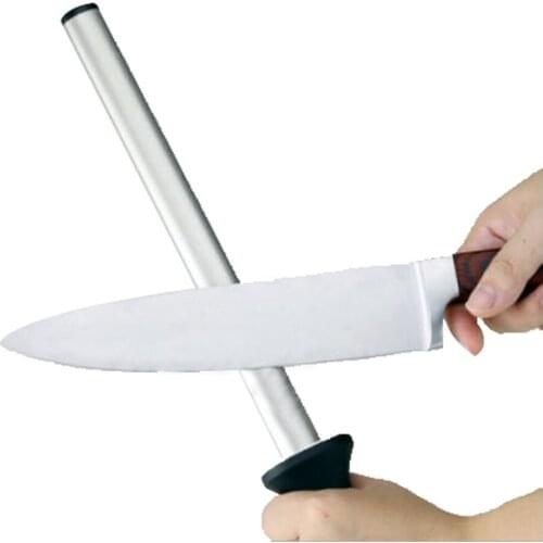 12 Inches Professional Diamond Knife Sharpener Best Rod Diamon Sharpening Stick Tool Safety Honing Steel For Kitchen Knife 3