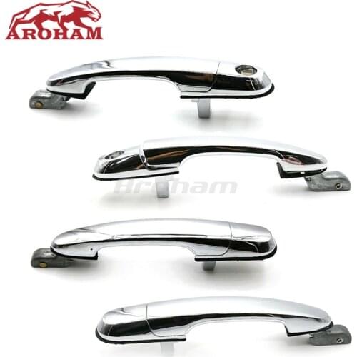 4Pcs New Brand 826502E010 826602E010 836502E010 836602E010 Chrome Front Rear Exterior Door Handle For Hyundai Tucson 2005-2009