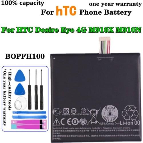 2400mAh B0PFH100 Battery For HTC Desire Eye 4G M910X M910n Mobile Phone Battery High Quality + Tools