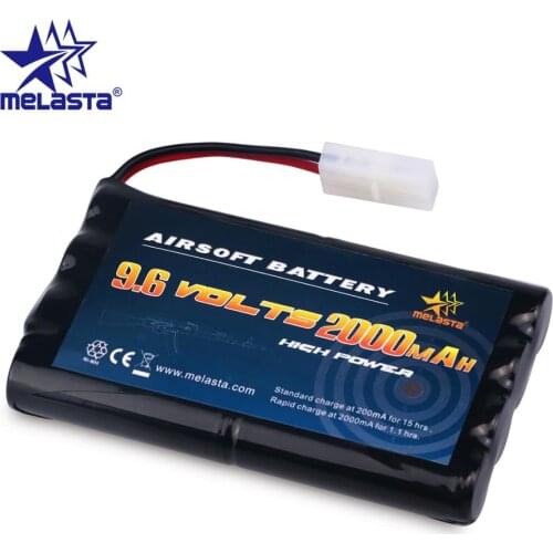 Melasta 8S AA 9.6v 2000mAh NiMH Battery Pack with Tamiya Discharge Connector for RC Cars Boats RC Gadgets Airsoft Guns