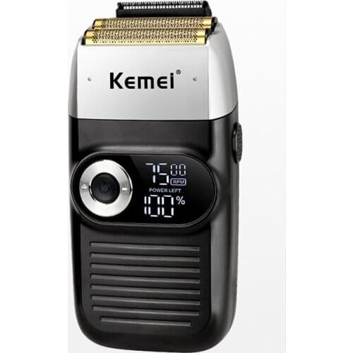 Kemei electric Shaver KM-2026TM rechargeable electric razor shaver reciprocating LCD display electric beard trimmer bladhead