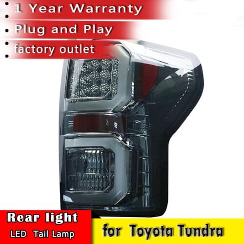 Car Styling for Toyota Tundra taillights 2007-2013 LED Tundra taillight back lights smoke black color New