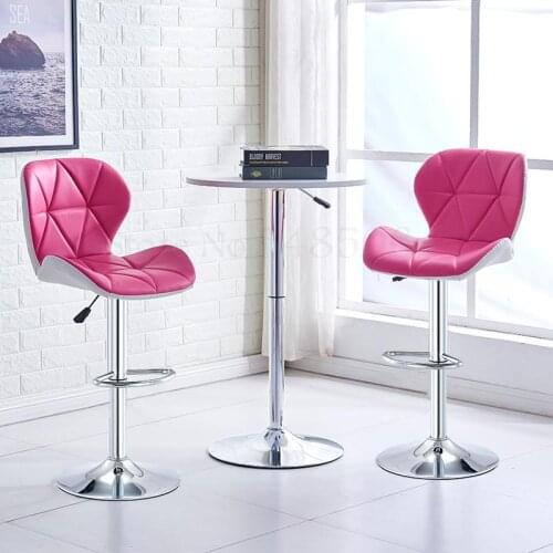 Bar Chair Fashion Creative Bar Chair Home Back High Chair Lift Bar Stool Beauty Nail Stool High Stool