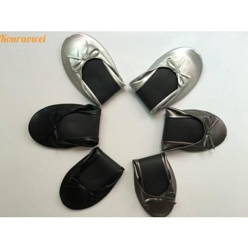 Free shipping ! Festival celebrate roll up shoes with bag for party dance