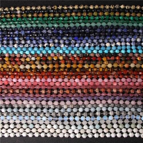 8 10 MM Natural Lapis Lazuli Malachite Agates Opal Quartz Stone Beads Olive Shape Faceted Beads For DIY Jewelry Making Bracelet