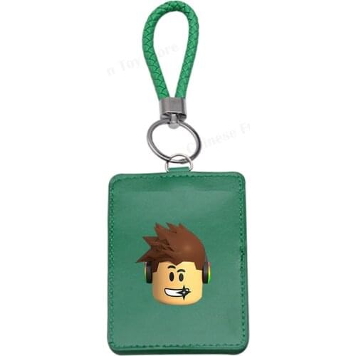 ROBLOX Card Holder 6 Multicolor Kawaii Cute PU Leather material Women Men Business Child Bus Cartoon Card Sleeve ID Badge Case