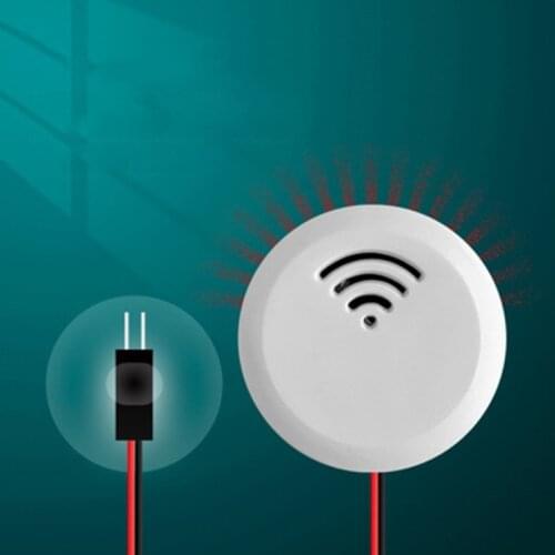 50LB Water Level Sensor Water Leak Detector Water Alarms with Probe for Aquarium Fish Tank Powered by Button Batteries