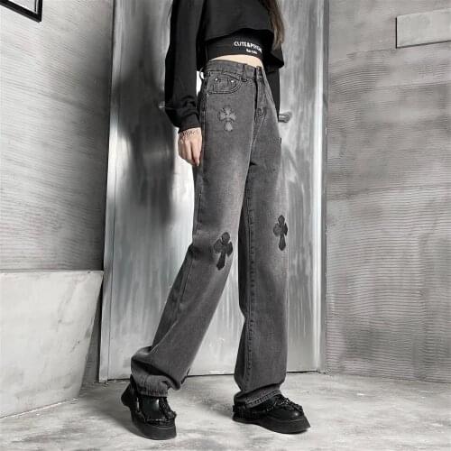 Glufigh Women's Jeans With Embroidery