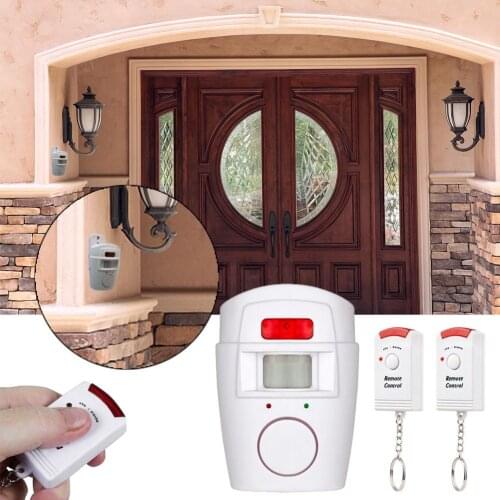 Remote Control Infrared Wireless Door Window Home Alarm Wireless PIR / Motion Alarm Sensor + 2 Remote Control Alarm