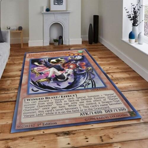 Dragon Carpet, White Dragon Rug,Anime, Hype Beast Rug,Custom Rug,Manga Rug, 3d Print Rug, Kids Room Rugs, Anime Rug,Yu Gi Oh