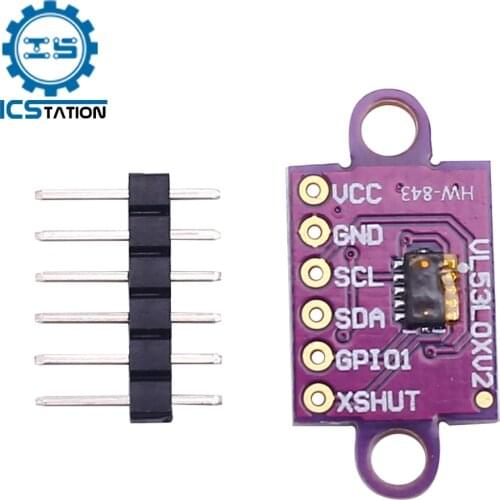 VL53L0X Time-of-Flight (ToF) Laser Ranging Sensor Breakout 940nm GY-VL53L0XV2 Laser Distance Module I2C IIC