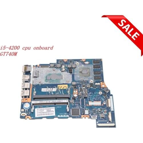 NOKOTION ZRMAA LA-A481P For Toshiba Satellite M40 M40-A K000150710 Laptop Motherboard i5-4200U CPU DDR3L GT740M