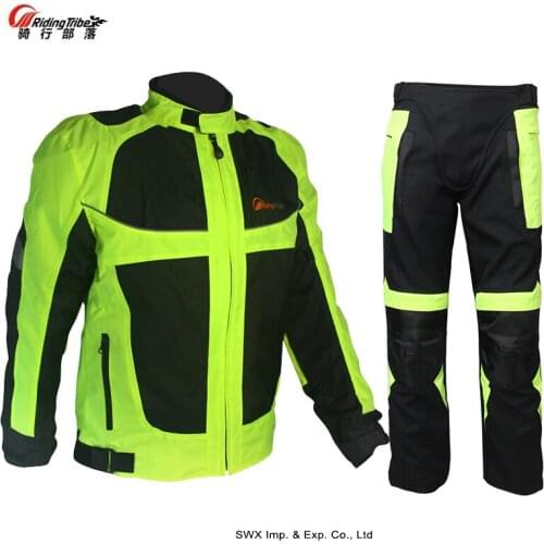 Motorcycle racing suit riding tribe moto racing jacket pants reflective winter summer motocross suit protective gear S21