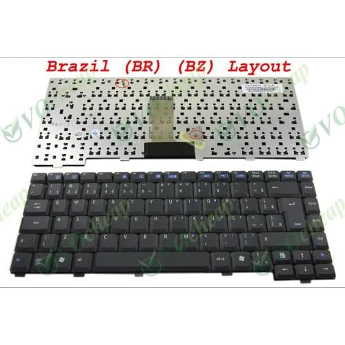 New BR notebook Laptop keyboard for Asus A3 A3000 A3N A6 A6000 A6Jc A6R Z92KM Black Brazil BR version - K030662N2, 04GNA53KBRA4