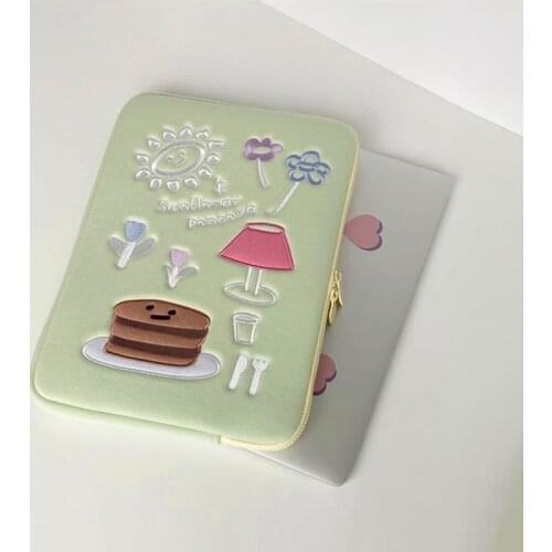 Tablet laptop case cute cartoon cake 11/13/15 inch tablet case storage bag