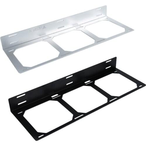 Fan Radiator Holder 120MM 240MM 360MM Radiator Mount Bracket, Computer Case Accessory Gadget Silver,Black